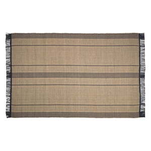 Obojstranný koberec z morskej riasy v čierno-prírodnej farbe 200x300 cm Brunilda – Kave Home