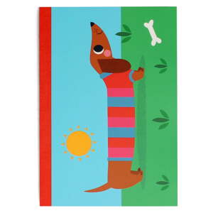 Zápisník 60 str. formát A5 Sausage Dog – Rex London