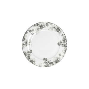 Biele/svetlosivé dezertné porcelánové taniere v súprave 6 ks ø 19 cm Foliage gray – Villa Altachiara