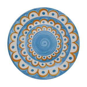 Svetlomodré dezertné porcelánové taniere v súprave 6 ks ø 19,5 cm Tangeri blue – Villa Altachiara