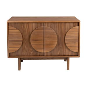 Hnedá nízka komoda v dekore orecha 82x58 cm Groove – Zuiver