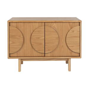Nízka komoda v dekore duba v prírodnej farbe 82x58 cm Groove – Zuiver