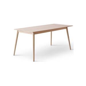 Rozkladací jedálenský stôl s doskou v dubovom dekore v prírodnej farbe 90x165 cm Meza – Hammel Furniture