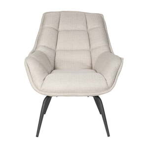 Svetlosivé kreslo Comfortable – White Label