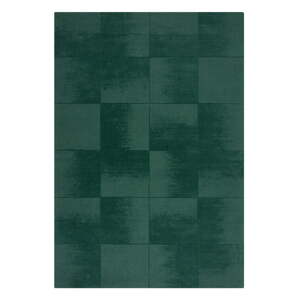 Ručne tkaný vlnený koberec v petrolejovej farbe 160x230 cm Demi Check Ombre – Flair Rugs