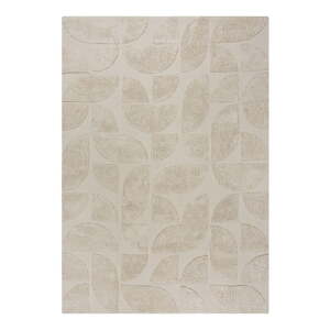 Krémovobiely ručne tkaný bavlnený koberec 160x230 cm Ada Arch Geo – Flair Rugs