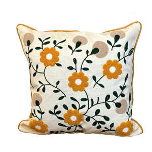 Dekoračný vankúš s prímesou ľanu 43x43 cm – Mila Home