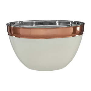 Misa z nehrdzavejúcej ocele v medenej farbe/béžová ø 26 cm Prescott – Premier Housewares
