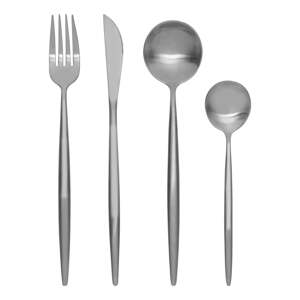 Antikoro príbor 16 ks v striebornej farbe Modern retro – Premier Housewares