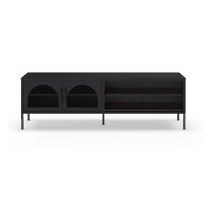 Čierny TV stolík 160x50 cm Diora – Marckeric