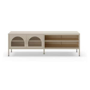Krémovobiely TV stolík 160x50 cm Diora – Marckeric