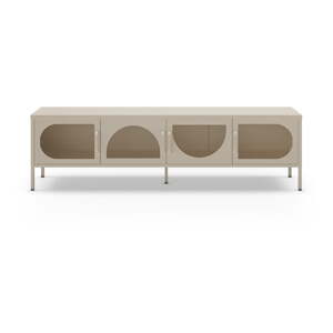 Krémovobiely TV stolík 180x50 cm Tayra – Marckeric