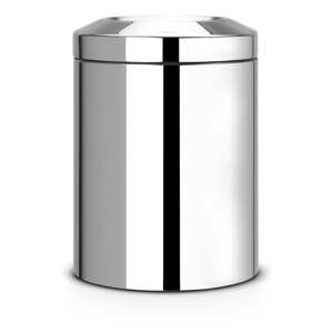 Oceľový odpadkový kôš v lesklej striebornej farbe 7 l Flame Guard – Brabantia