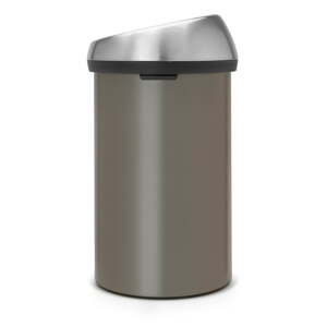Sivý dotykový oceľový odpadkový kôš 60 l Touch Bin – Brabantia