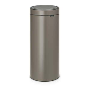 Sivý dotykový oceľový odpadkový kôš 30 l Touch Bin – Brabantia