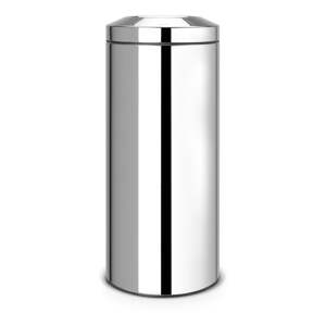 Oceľový odpadkový kôš v lesklej striebornej farbe 30 l Flame Guard – Brabantia