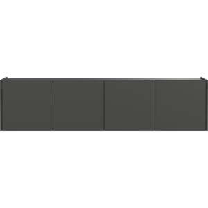 Antracitovosivý TV stolík 183x45 cm Piana – Germania
