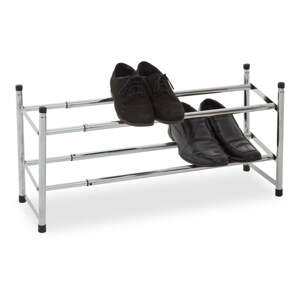 Rozkladacia polička na topánky Premier Housewares Chrome Frame