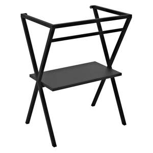 Čierny podstavec pod umývadlo 56,5x72 cm Ferro – Sapho