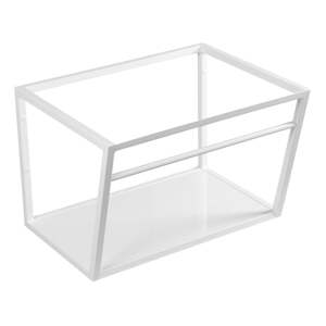 Biely oceľový závesný podstavec pod umývadlo 60x40 cm Ska – Sapho