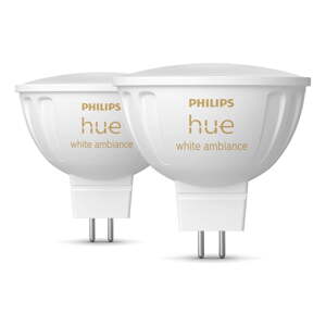 Žiarovky v súprave 2 ks GU 5,3, 5 W White ambiance – Philips Hue