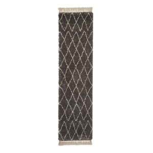 Tmavosivý behúň 60x230 cm Boho – Think Rugs