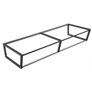 Čierny oceľový závesný podstavec pod umývadlo 120x20 cm Ska – Sapho