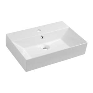 Biele keramické umývadlo 60x42 cm Sistema – Sapho