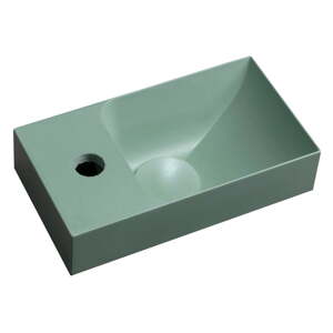Betónové umývadlo v mentolovej farbe 31x17 cm Piccolino – Sapho