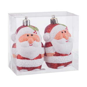 Vianočné ozdoby v súprave 2 ks ø 5 cm Santa Claus – Casa Selección