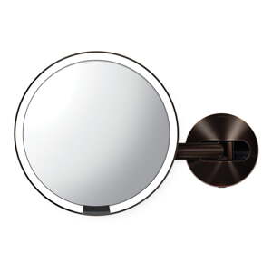 Nástenné/kozmetické zrkadlo s osvetlením/zväčšovacie ø 20 cm Sensor – simplehuman