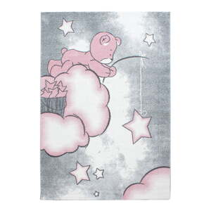 Ružovo-sivý detský koberec 120x170 cm Kids – Ayyildiz Carpets