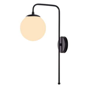 Čierne nástenné svietidlo ø 15 cm Antique – Squid Lighting