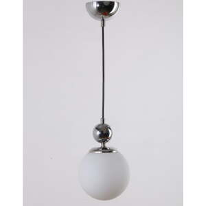 Závesné svietidlo v striebornej farbe so skleneným tienidlom ø 15 cm Marble – Squid Lighting