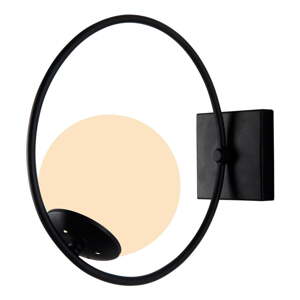 Čierne nástenné svietidlo ø 15 cm Ates – Squid Lighting