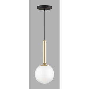 Závesné svietidlo v zlatej farbe so skleneným tienidlom ø 15 cm One – Squid Lighting