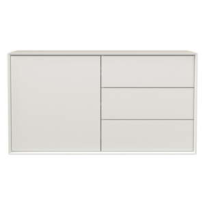 Biela nízka závesná komoda 113x61 cm Wall – Tenzo