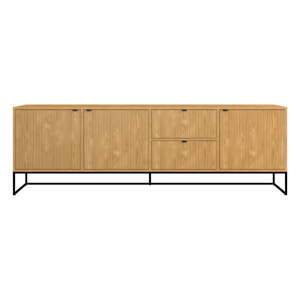 Nízka komoda v dekore duba v prírodnej farbe 235x76 cm Bali – Tenzo