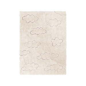Krémovobiely prateľný/ručne tkaný bavlnený detský koberec 140x200 cm Clouds – Lorena Canals