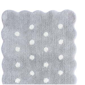 Sivý prateľný/ručne tkaný bavlnený detský koberec 70x100 cm Mini Biscuit Pearl Grey – Lorena Canals
