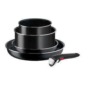 Hliníková súprava riadu 5 ks INGENIO EASY COOK & CLEAN BLACK L1549043 – Tefal