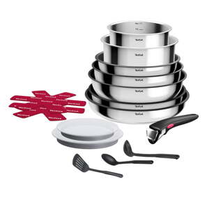 Hliníková súprava riadu 15 ks INGENIO Cook Eat L881SF04 – Tefal