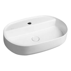 Biele keramické umývadlo 60x40 cm Infinity Oval – Sapho