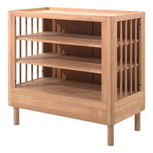 Detská komoda z dubového dreva s prebaľovacím pultom v prírodnej farbe 100x79x55 cm Forrest – Vipack