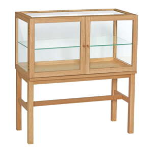 Vitrína v dekore duba v prírodnej farbe 80x88x42 cm Poetic – Hübsch