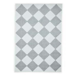 Prateľný koberec v bielej a svetlosivej farbe 120x170 cm Lyna Cream&Grey – Think Rugs