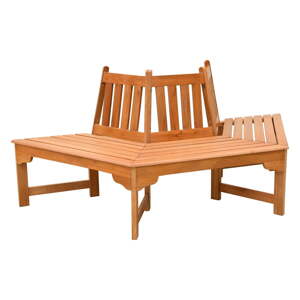 Drevená záhradná lavica v prírodnej farbe Ontario – Garden Pleasure