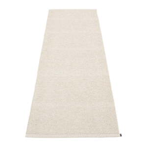 Krémovobiely vnútorný a vonkajší behúň 70x200 cm Mono Linen Vanilla – Pappelina