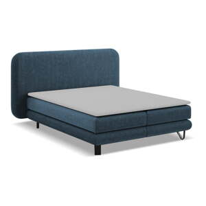 Modrá boxspring posteľ 140x200 cm Ilima – Makamii