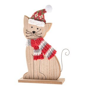 Drevená vianočná figúrka (výška  29 cm) Cat – Dakls